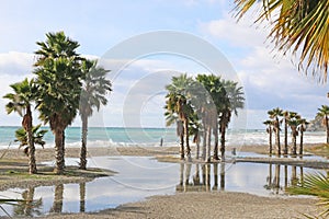 Beach of Almunecar, Spain