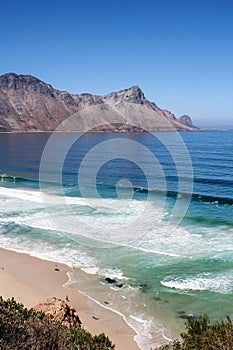 Beach along south africas coastline