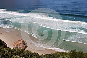 Beach along south africas coastline