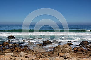 Beach along south africas coastline