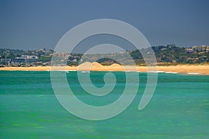 Beach Alvor Poente in Algarve, Portugal photo