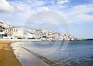 Beach in Andros island Greece