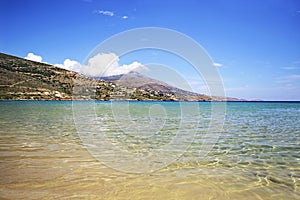 Beach in Andros island Greece