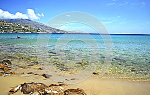 Beach in Andros island Greece