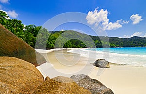 The Beach Anse Lazio, Praslin - Seychelles Island, Indian Ocean, Africa