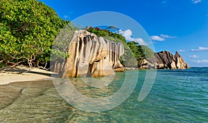 Beach Anse Source d`Argent - La Digue, Seychelles