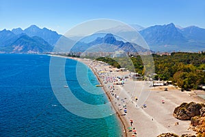 Beach at Antalya Turkey photo