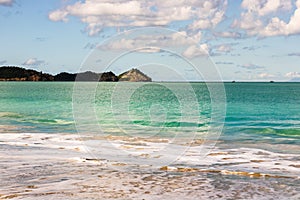 Beach in Antigua and Barbuda Island, West Indies in the Caribbean Sea