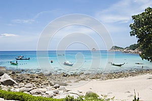 Beach of Ao Leuk, in Koh Tao