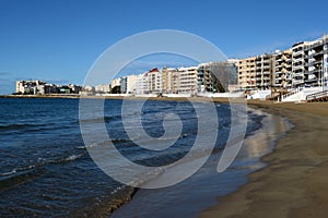 The beach area in Torrevieja