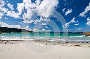 Beach of Arou. CamariÃ±as, Galicia, Spain