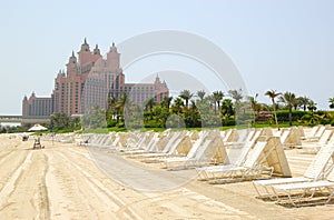 Beach of Atlantis the Palm hotel