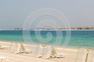 Beach of Atlantis the Palm hotel