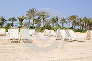 Beach of Atlantis the Palm hotel, Dubai, UAE