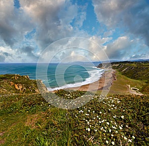 Beach Azkorri or Gorrondatxe view