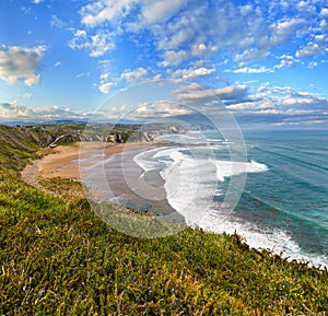 Beach Azkorri or Gorrondatxe view