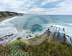 Beach Azkorri or Gorrondatxe view.