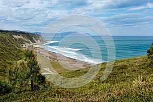 Beach Azkorri or Gorrondatxe view.