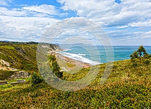 Beach Azkorri or Gorrondatxe view.