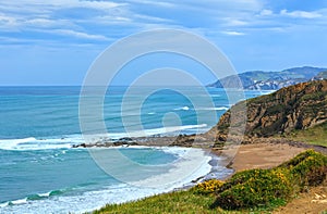 Beach Azkorri or Gorrondatxe view.