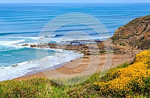 Beach Azkorri or Gorrondatxe view.