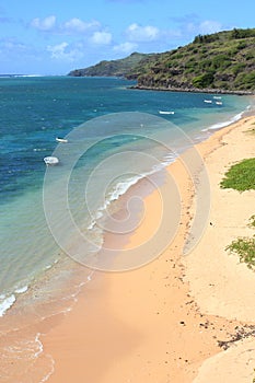 The beach at Baladirou, Rodrigues Island