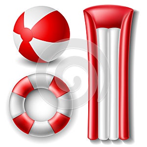 Beach ball and float set