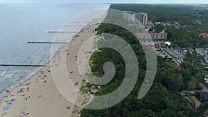 Beach Baltic Sea Dziwnowek Plaza Morze Baltyckie Aerial View Poland