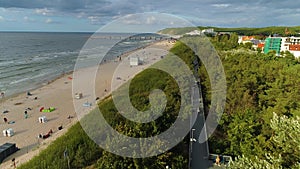 Beach Baltic Sea Miedzyzdroje Plaza Morze Baltyckie Aerial View Poland