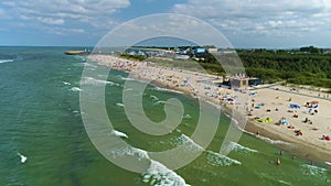 Beach Baltic Sea Wladyslawowo Plaza Morze Aerial View Poland