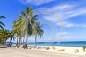 Beach Ban Krut Beach with tourist