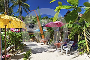 Beach bar in diniwid boracay philippines