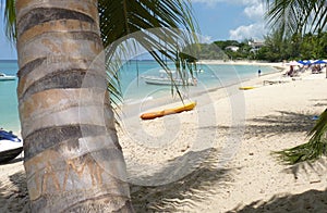 Beach in Barbados, West Indies