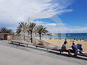 Beach of Barcelona, Spain 2019