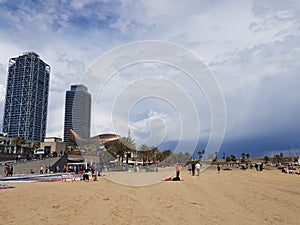 Beach of Barcelona, Spain 2019