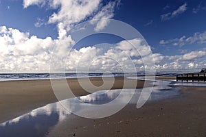 Beach in Barmouth. Wales