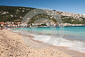 The beach in Baska - Croatia