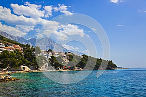 Beach at Baska Voda, Croatia photo