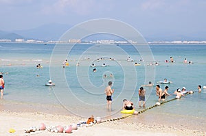 Beach bathing place in Sanya