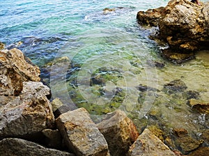 Beach bay azure , Cala Gat, Majorca island