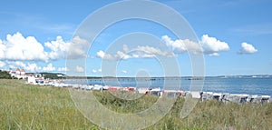 Beach of Binz,Ruegen island,Baltic Sea,Germany photo