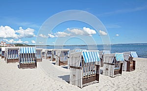 Beach of Binz,Ruegen island,Baltic Sea,Germany photo