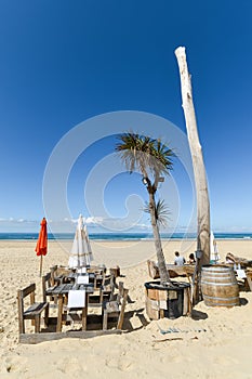 The beach of Biscarrosse in France photo