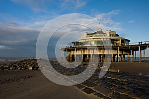 Beach in Blankenberge, Belgium