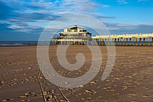 Beach in Blankenberge, Belgium