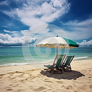 Beach bliss under a bright sun