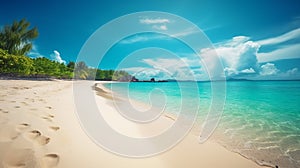 Beach bliss under a bright sun