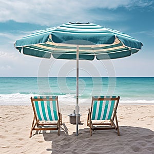 Beach bliss under a bright sun