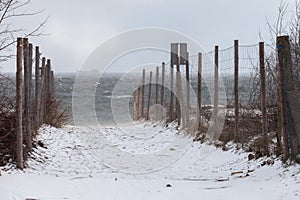 Beach in a blizzard