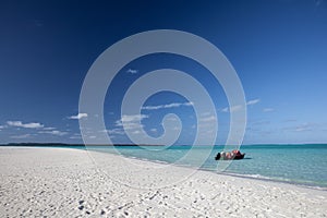 Beach, Boat and Lagoon